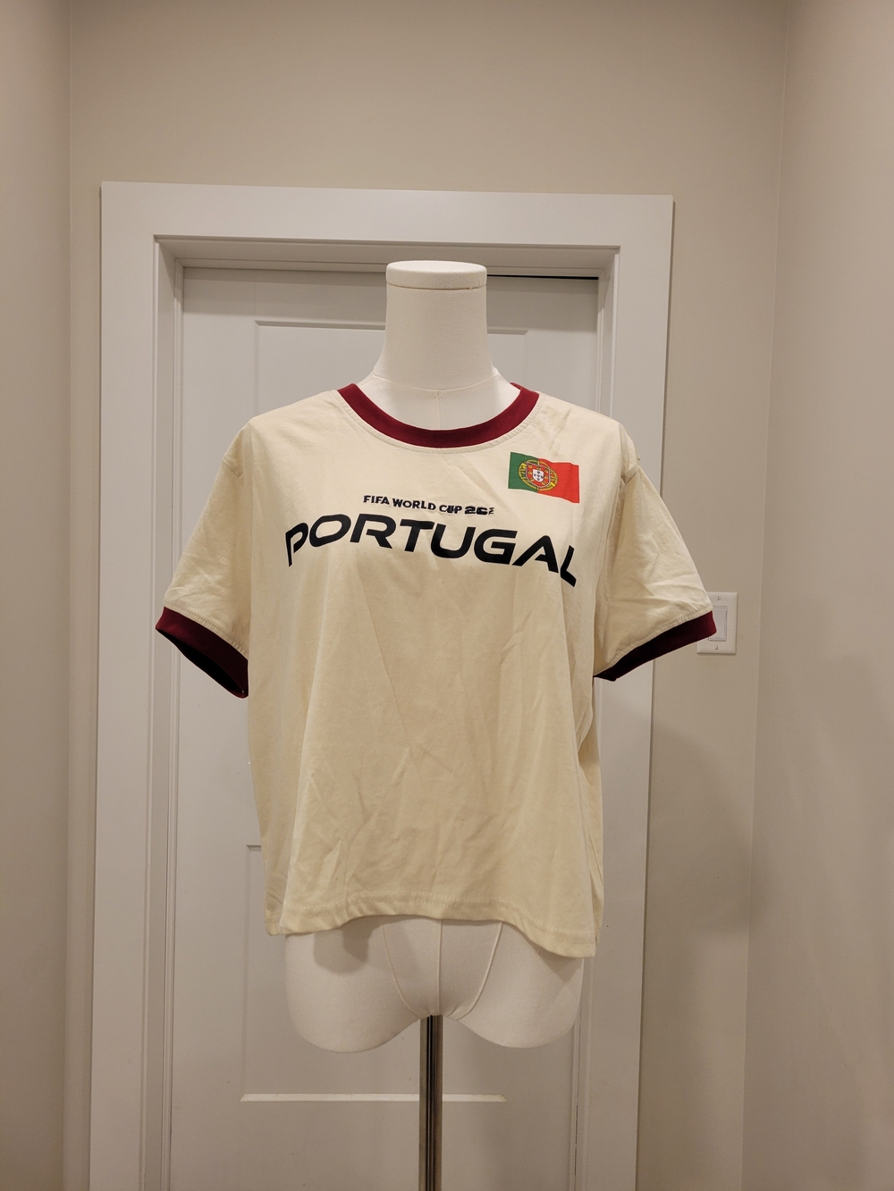 Portugal FIFA 2026 Women's Cropped Top, Size XL